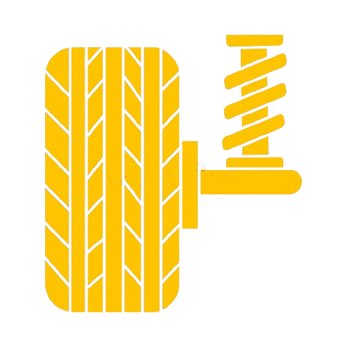 Icono suspensión y tren delantero